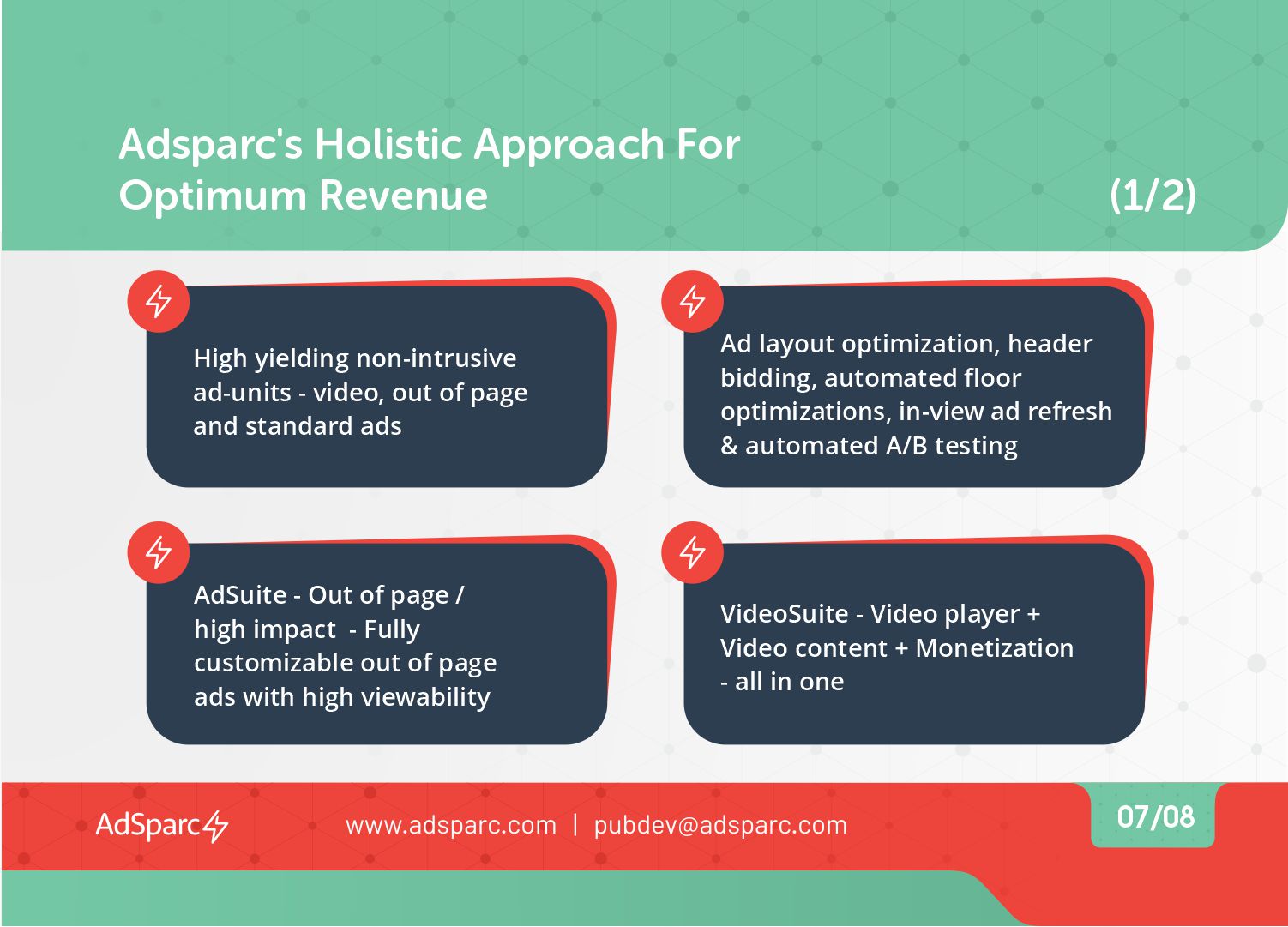 AdSparc Holistic Approach for Optimum Revenue - 1