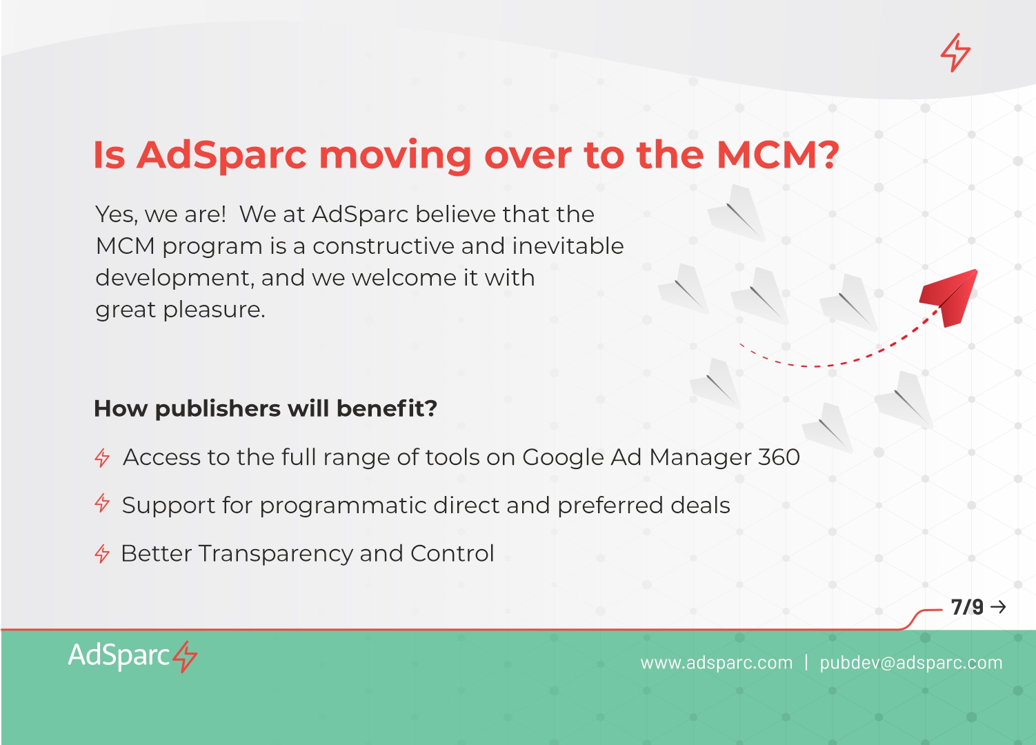 adsparc moving to mcm